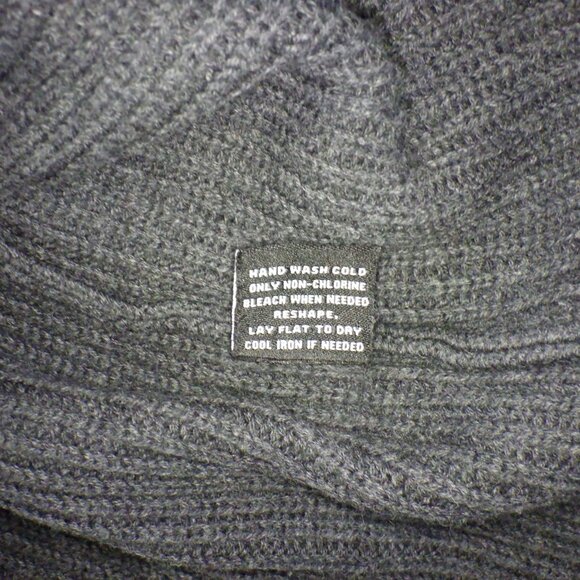 525 AMERICA Sweater Women's Size Small Dark Grey 1/4 Zip Long Sleeve - Picture 5 of 9